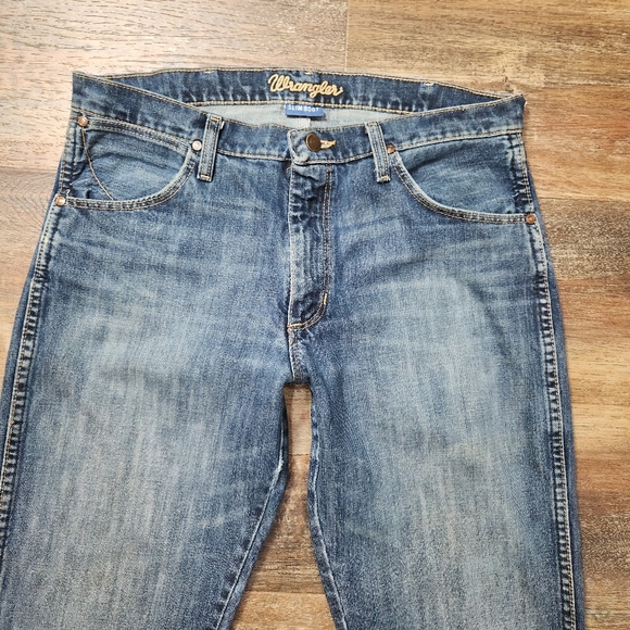 WRANGLER SLIM BOOTCUT JEANS SIZE 32 - Picture 9 of 14